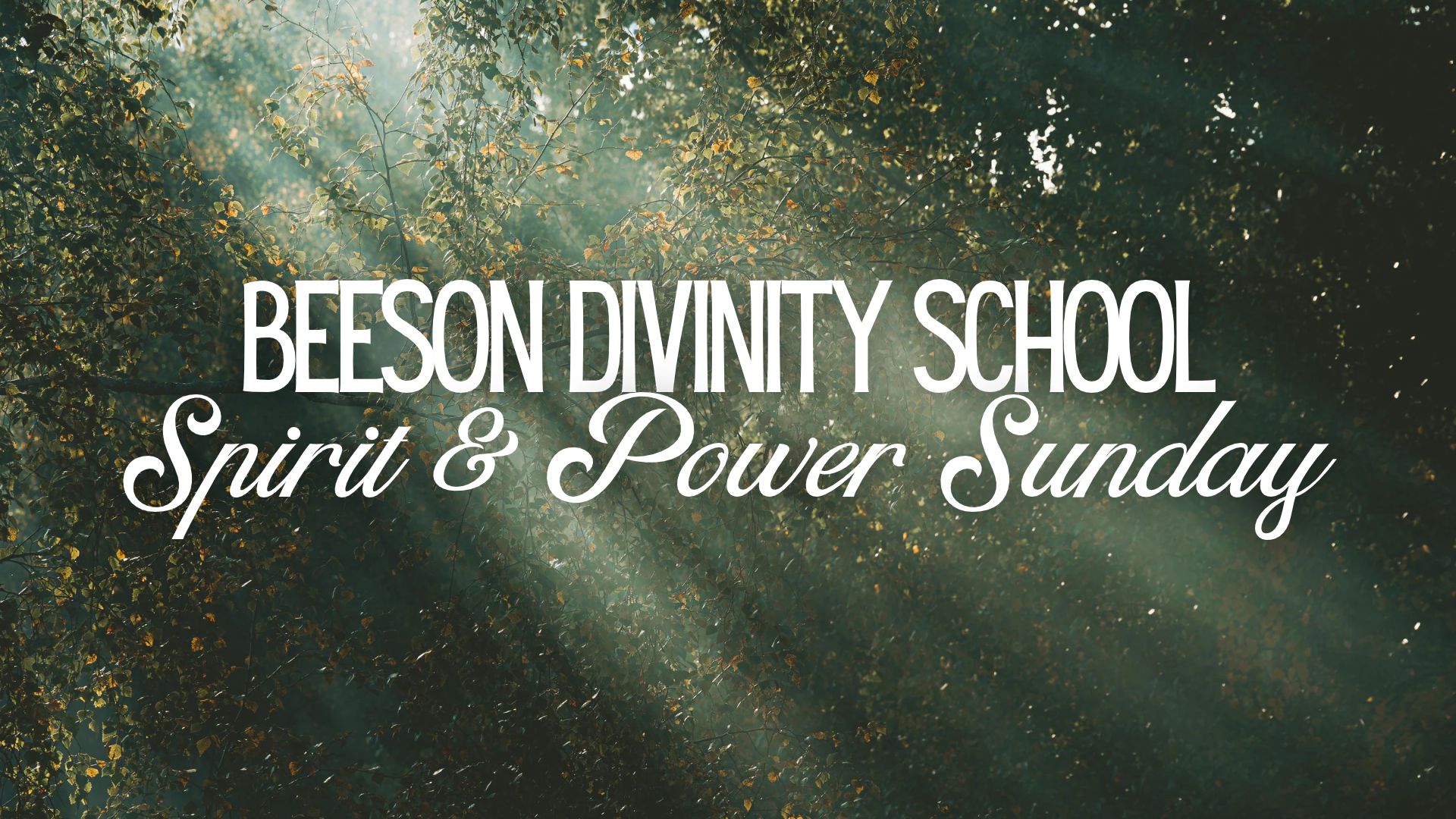 Beeson Divinity School Spirit & Power Sunday